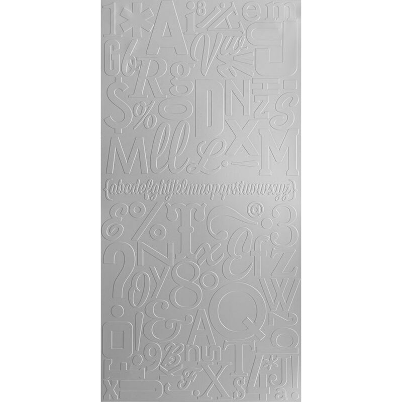 Alphabet Soup MirroFlex x 10 pi Panneaux muraux PVC PVC 3D - Blanc brillant (40 pieds carrés / feuille)