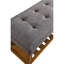 Banc en tissu gris Charla-670695305