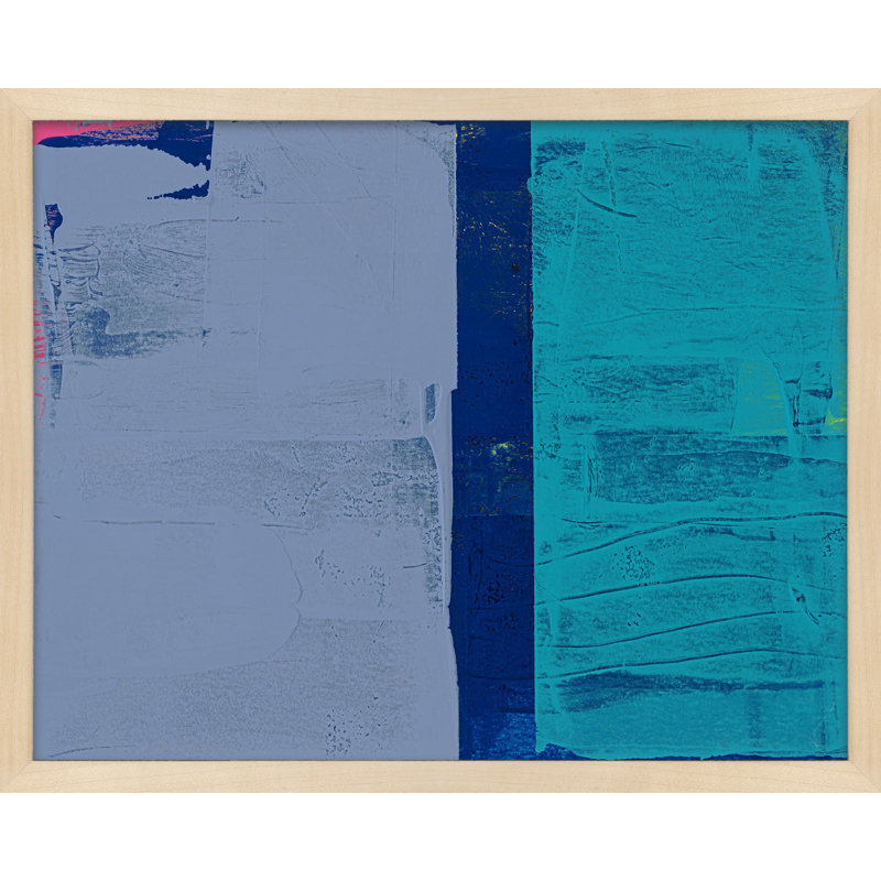 Bold In Blue 2 Print by Andrea Stokes, Black Framed, 40" H x 50" W x 1.25" D