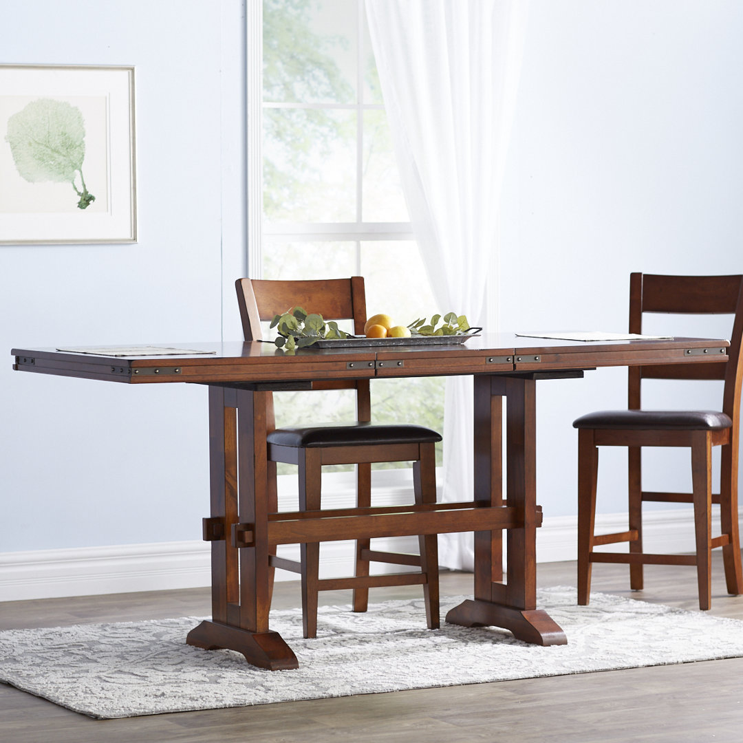 Vanni Extendable Solid Wood Base Dining Table Wildon Home®