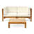 Teak Frame / Beige Cushion selected