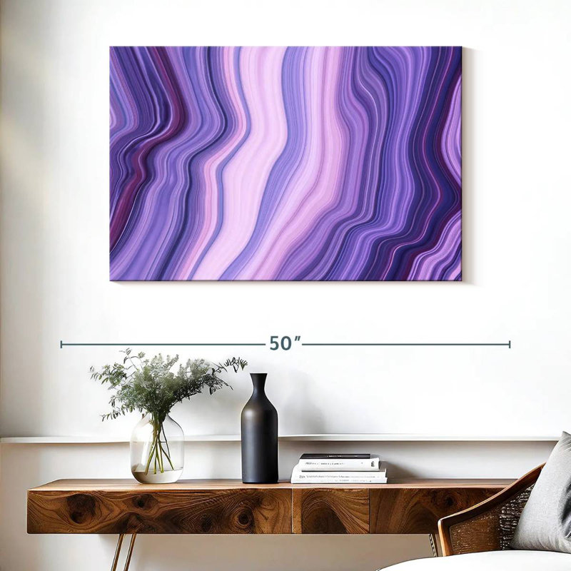 Avery Abstract Purple Layers, 26" H x 39" W