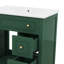 Meuble-lavabo contemporain de 30 po avec comptoir en céramique avec porte et deux tiroirs-799738042