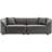 3-Seater Sofa With Streamlined Design