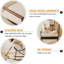 Chaise berçante surdimensionnée avec repose-pieds et coussin