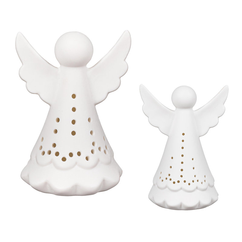 Décoration de table en céramique DEL Angels