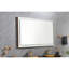 Miroir de salle de bain 60 po x 36 po à DEL, fixation murale, effet brouillard, 3 températures de couleur, gradation continue, cadre en aluminium, miroir de meuble-lavabo doré brossé 60 po, 36 po, couleurs disponibles, cadre-118023024