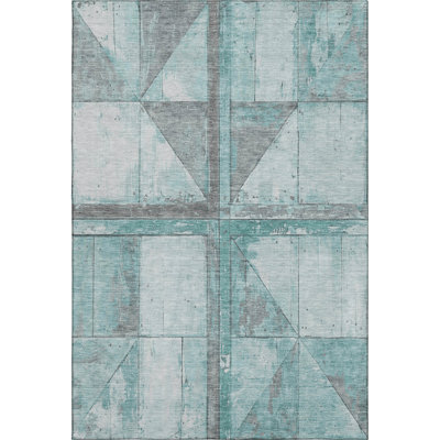 Premium Machine Washable Medena AMF1876 Geometric Rug