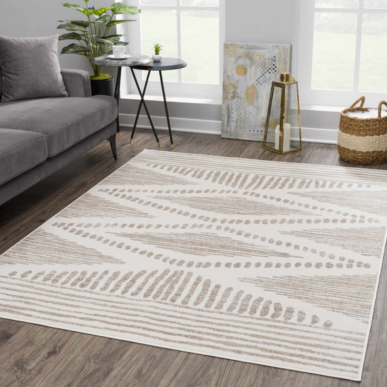 Tapis beige Dounia Southwestern