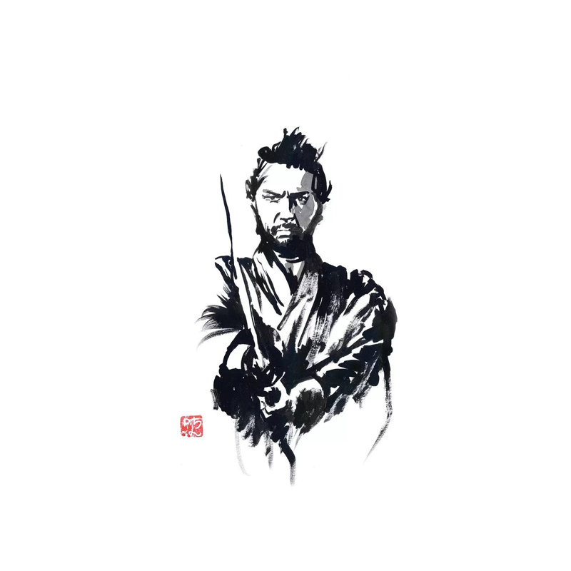 Tatsuya by Péchane - Print on Canvas, Wrapped Canvas, 20.32 cm H x 30.48 cm W
