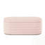 Banc de rangement moderne avec repose-pieds ovale-229672156