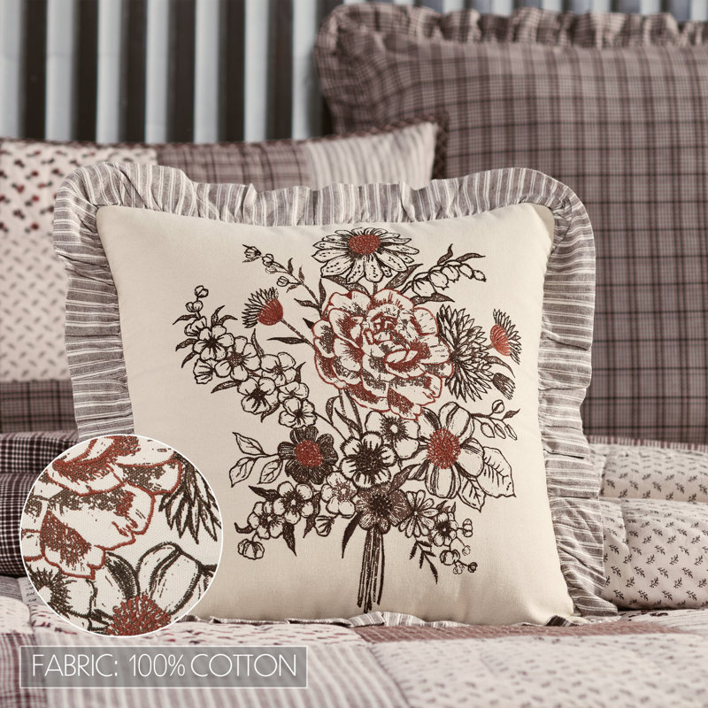 Housse de coussin en coton Florette