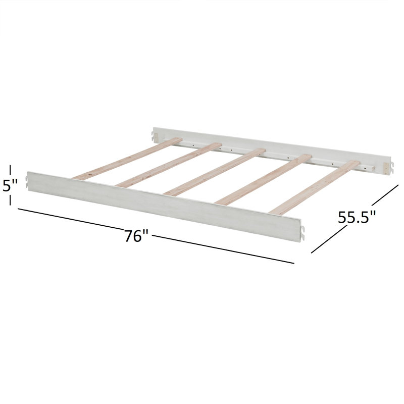 Ensemble de conversion pour lit double Weston, Blanc rétro