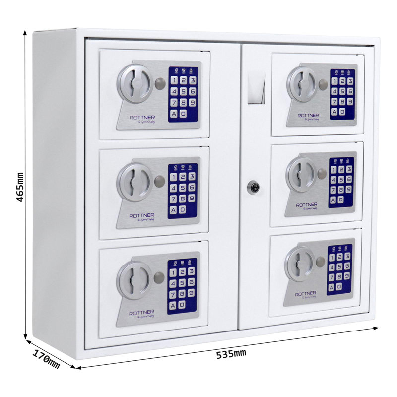 Steel Wall Organizer with Electronic Lock