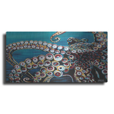 " Wild Octopus I " Acrylic Painting