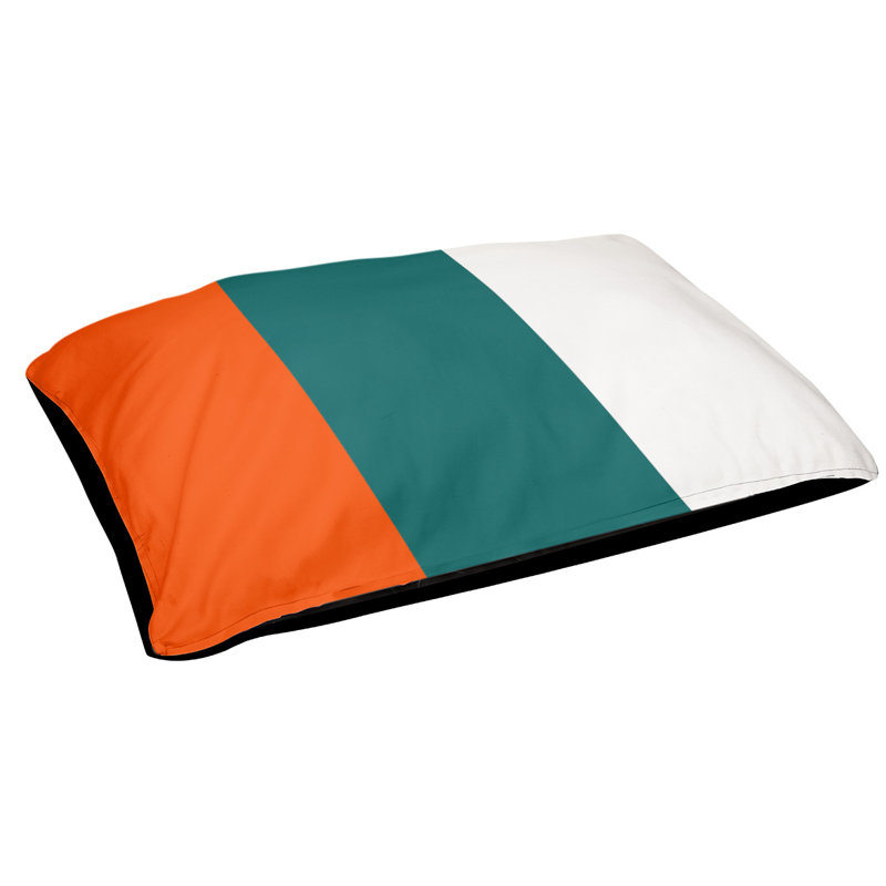 Coussin Miami, Grand (l 40 po x P 30 po x H 6,5 po), Aigue-marine