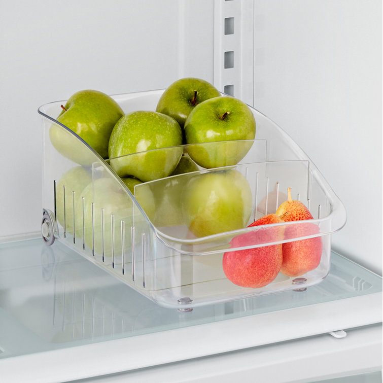 YouCopia® RollOut™ Fridge Caddy, 4” x 15”, 2-Pack, Rolling Fridge Organizer  with Adjustable Dividers & Reviews