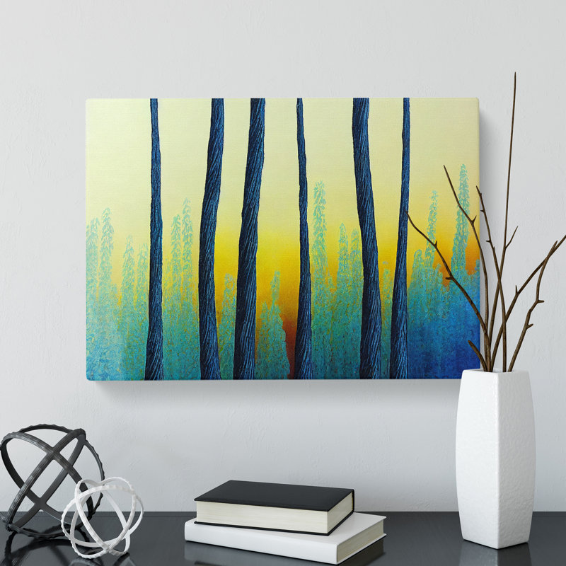 Majestic Weeping Willow Trees - Wrapped Canvas, 50cm H x 76cm W x 3cm D