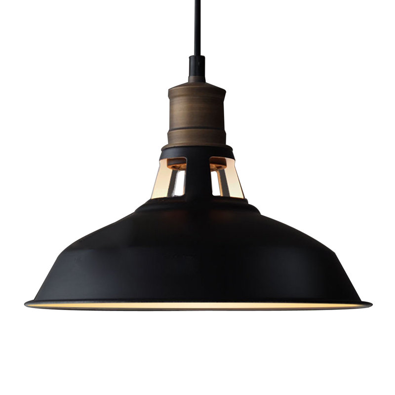 Luminaire suspendu en forme de dôme à 1 lumière Johnigan