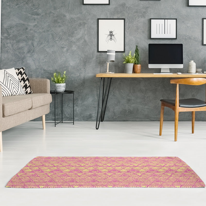 Chenille Geometric Indoor Rug, Rectangle 5' x 7'