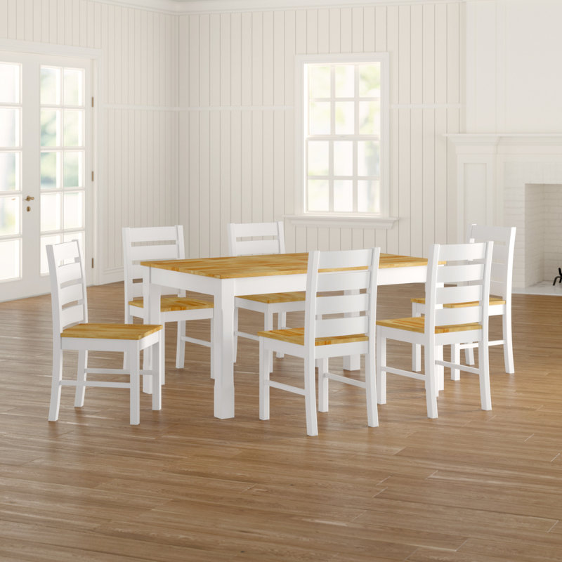 Persimmon 6 - Person Dining Set, Creamy White
