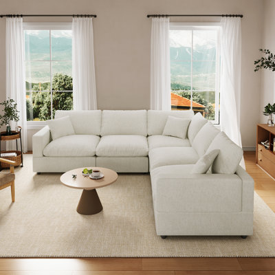 Upholstered Sofa, Cloud Couch Modular Sectional Sofa Couch For Living Room Bedroom