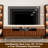 125.9“ Brown Entertainment Center With Bookshelves For 55/58/65/70/75 Inch TV, Mid-Century Modern Wood Walnut Finish Fluted Splayed Leg TV Stand With Lighted Glass Display Bookshelf, Media Console With Drawers And Storage For Living Room Bedroom-345264732