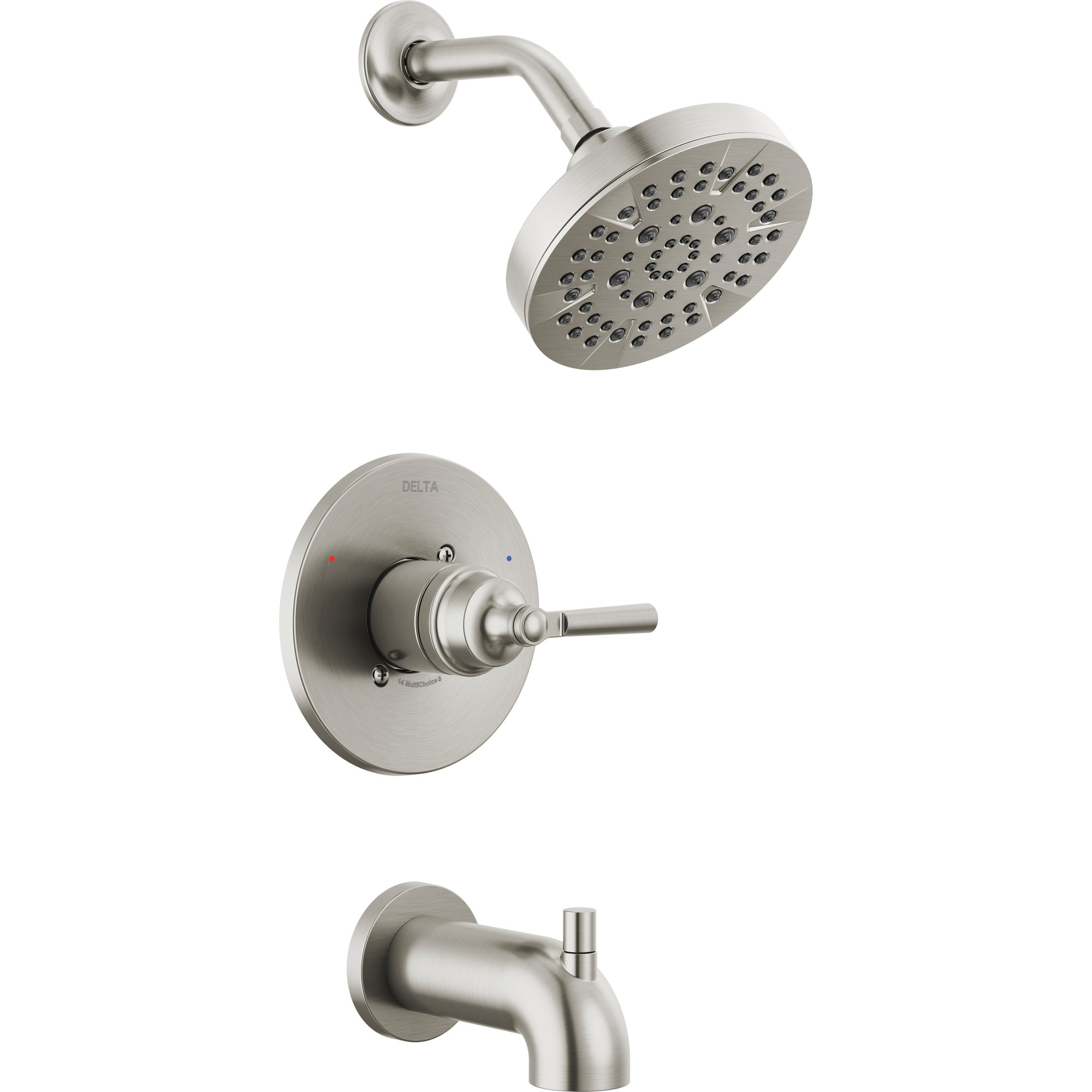 SAYLOR™ Single-Function Tub and Shower Faucet Set, Valve Trim Kit, Shower Head and Handle Set, Stainless