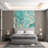 Turquoise Gold Marble Luxury Wall Mural-981348072