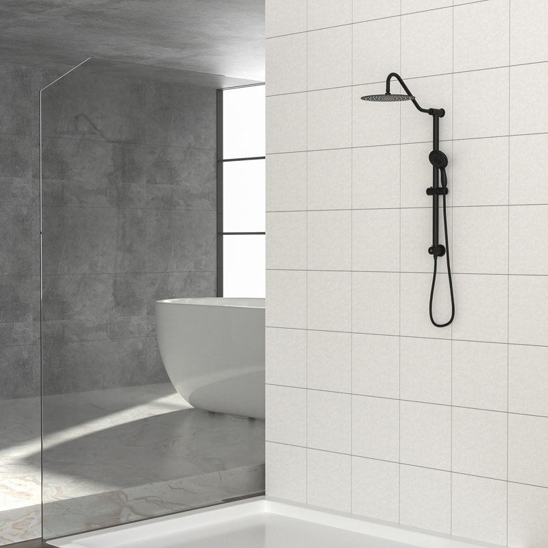 Complete Shower System, Matte Black