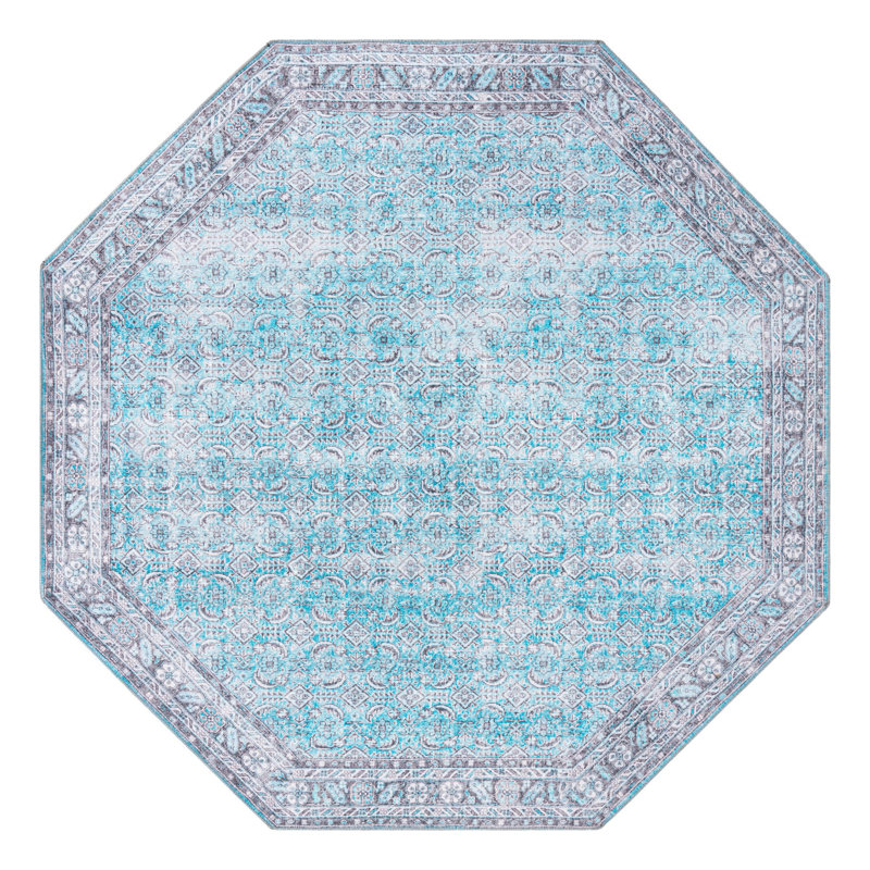 Chenille Oriental Indoor Rug, Octagon 7'6"