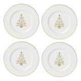 Federal Platinum Tree Accent Plates, Set of 4