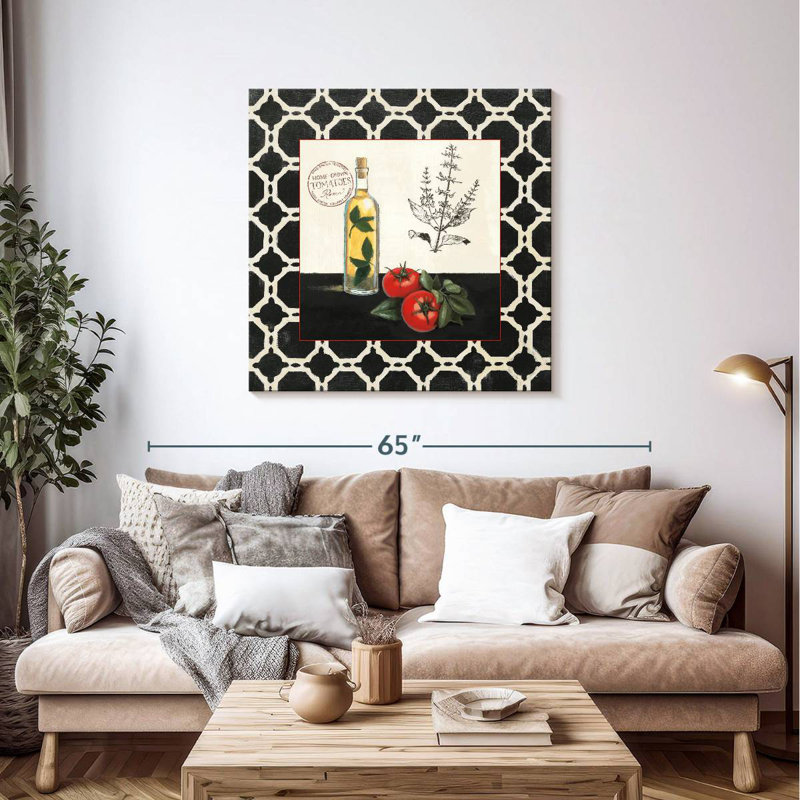 Yarlin Basil And Tomatoes, 39" H x 39" W