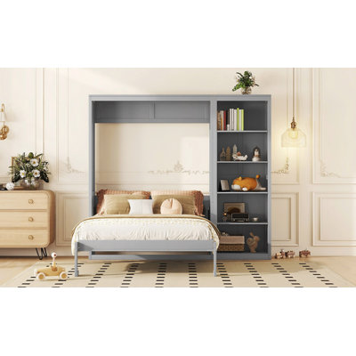Lit escamotable mural avec tablettes Murphy