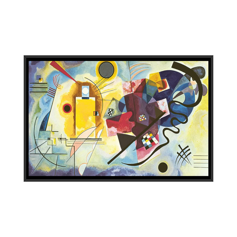 «Gelb - Rot - Blau (jaune-rouge-bleu), 1925» par Wassily Kandinsky, impression sur toile, H 40 po x l 60 po x P 1,5 po