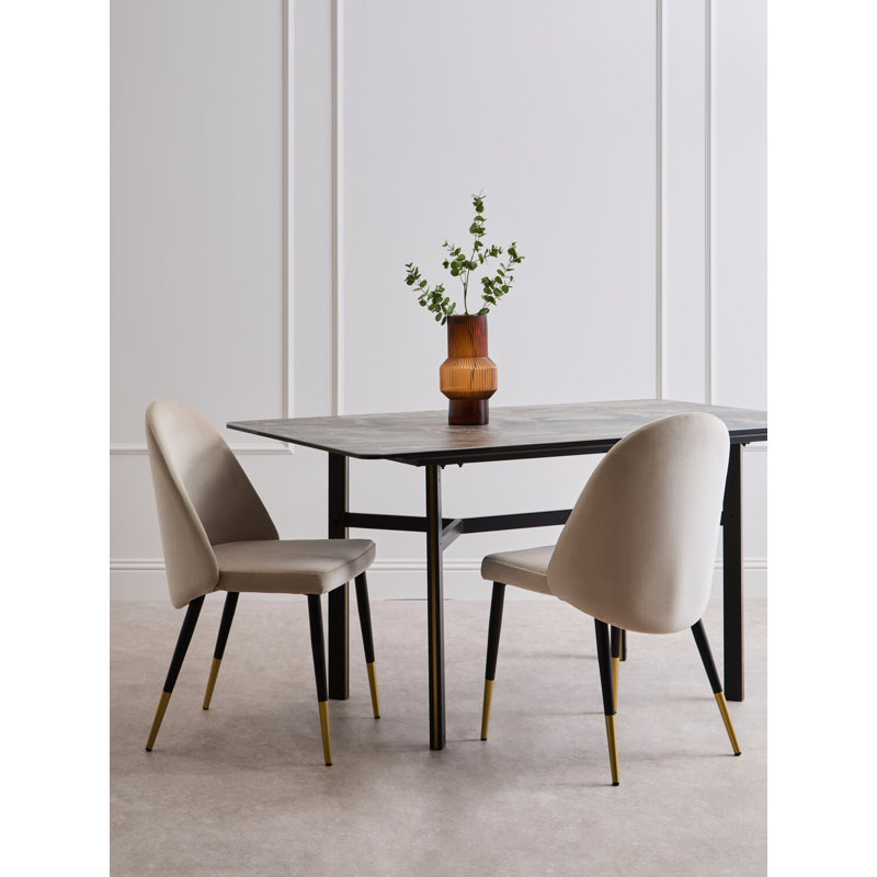 Metal Base Dining Table