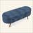 Oval Storage Ottoman Bench With Rubber Wood Legs, Fabric, Multi-Functional And Stylish For Modern Interiors-1718783048