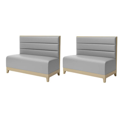 Banc rembourré en similicuir Modern Simple