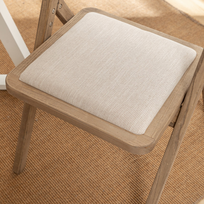 Efstathios 18.5'' H Solid Wood Folding Side Chair, 4