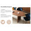 Console Mid-Century moderne en noyer
