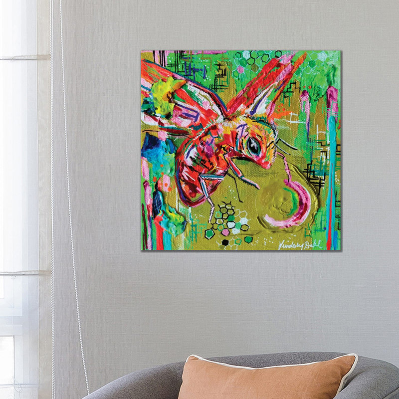 Buzz II by Lindsey Dahl - Wrapped Canvas Gallery-Wrapped Canvas Giclée, 66.04 cm H x 66.04 cm W