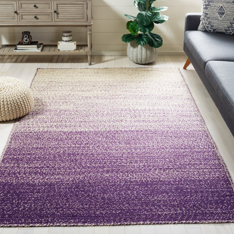 Trisler Natural Fiber Hand Loomed Jute Ombre Rug, Rectangle 5' x 8'