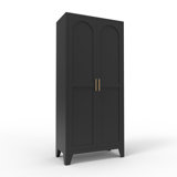 Versatile Metal Storage Cabinet With Adjustable Shelves For Various Rooms