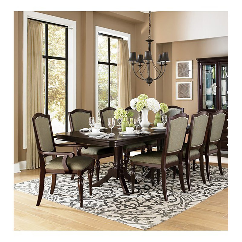 Andrew Home Studio Tsiang 9-pcs Dining Table Set | Wayfair