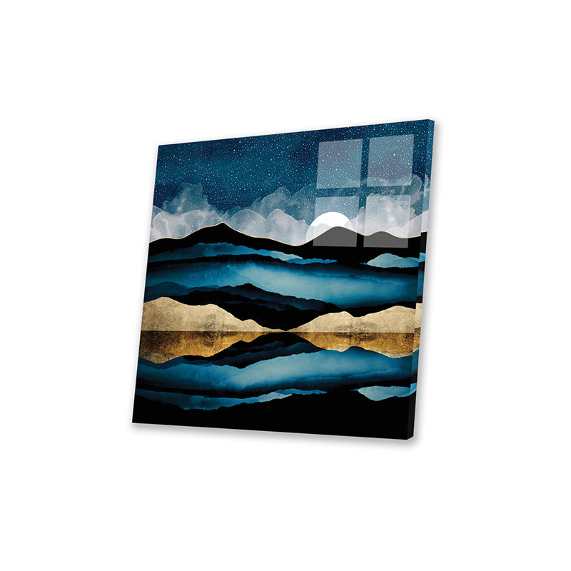 «Midnight Mountain» par Space Space Designs - impression sans cadre, H 24 po x l 24 po x P 0,25 po