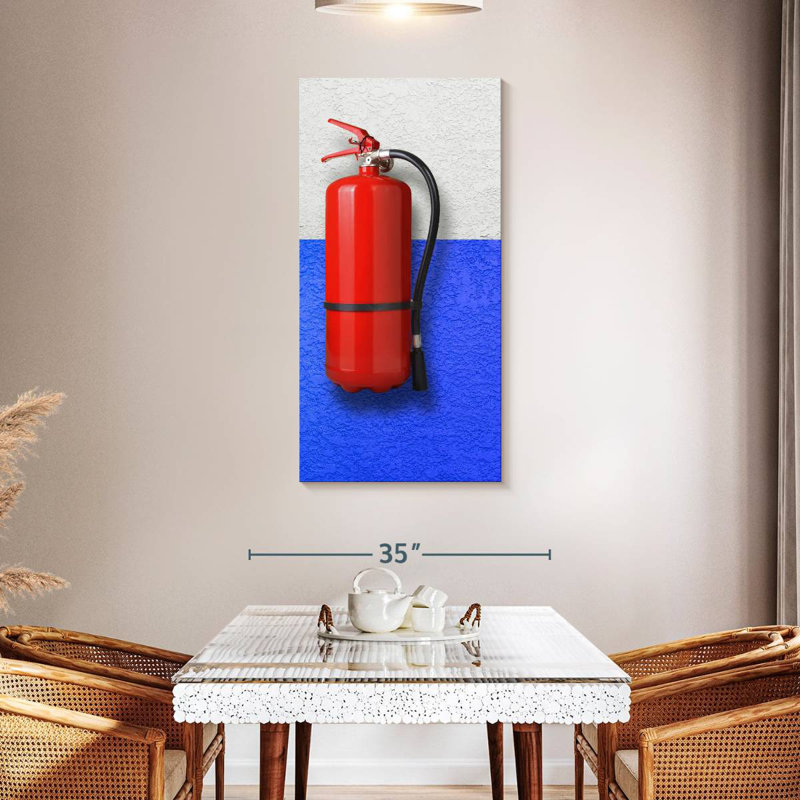Fire Extinguisher, 48" H x 24" W