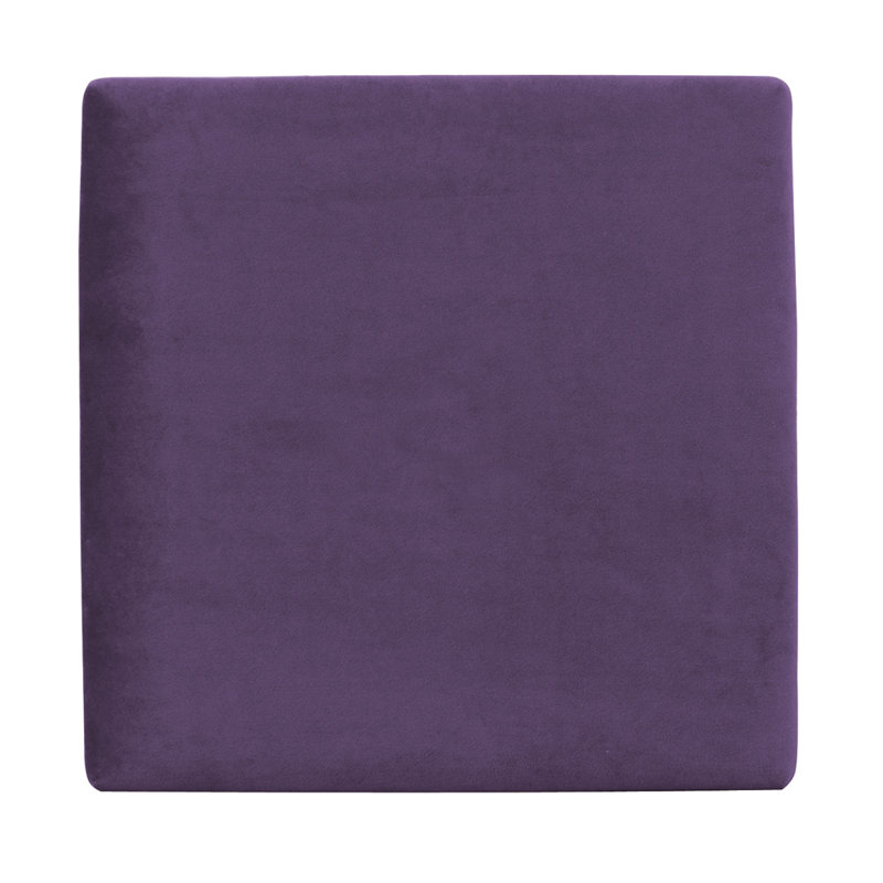 Pixie Handmade Modern Abstract Wall Decor on Polyester, Bella Eggplant