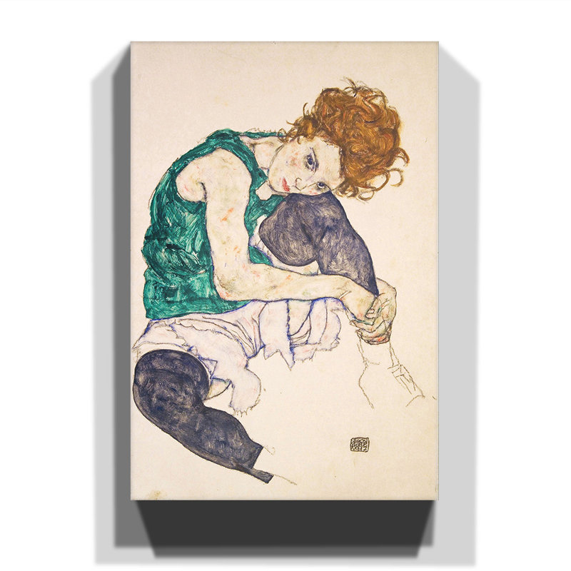 Egon Schiele - Wrapped Canvas Painting, 76cm H x 50cm W