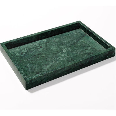 Natural Marble Tray For Bathroom & Vanity, Genuine Marble Stone Storage Tray For Home Decor, Kitchen, Dresser, Non-Resin Non-Ceramic Luxury Organizer With Unique Veining
