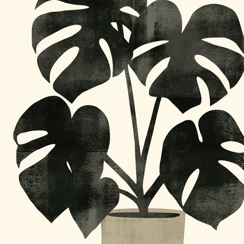 Plantling II par Victoria Barnes - peinture sur toile tendue, H 36 po x l 36 po
